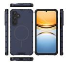 For Samsung Galaxy A55 5G Grating Solid Color MagSafe Magnetic Phone Case(Dark Blue) - 3