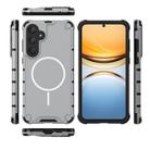 For Samsung Galaxy A55 5G Grating Solid Color MagSafe Magnetic Phone Case(Light Grey) - 3
