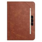 For Samsung Galaxy Tab A9 Multifunctional Wristband Leather Tablet Case(Brown) - 2