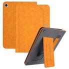 For Samsung Galaxy Tab S6 Lite 10.4 Multifunctional Wristband Leather Tablet Case(Yellow) - 1