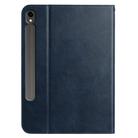 For Samsung Galaxy Tab S10 / S10 FE Multifunctional Wristband Leather Tablet Case(Dark Blue) - 3