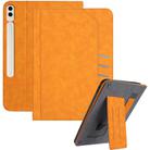 For Samsung Galaxy Tab S10+ / S9+ Multifunctional Wristband Leather Tablet Case(Yellow) - 1