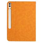For Samsung Galaxy Tab S10+ / S9+ Multifunctional Wristband Leather Tablet Case(Yellow) - 3