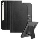 For Samsung Galaxy Tab S10+ / S9+ Multifunctional Wristband Leather Tablet Case(Black) - 1