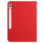 For Samsung Galaxy Tab S10+ / S9+ Multifunctional Wristband Leather Tablet Case(Red) - 3