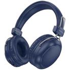 Borofone BO33 Melody Head-mounted Bluetooth 5.4 Wireless Headphones(Blue) - 1