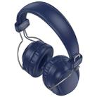 Borofone BO33 Melody Head-mounted Bluetooth 5.4 Wireless Headphones(Blue) - 2