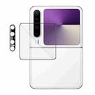 For Huawei Pura X 1 Sets imak Lens Film + Glass Rear Screen Sticker Black Version, Self-positioning Version - 2