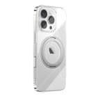 For iPhone 16 Pro JOYROOM JR-16JL6 Ultra-Thin Magnetic Phone Case with 360 Rotatable Ring(Silver) - 1