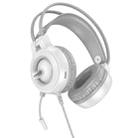 Borofone BO111 Eminent Wired Head-mounted Gaming Headphones(White) - 2