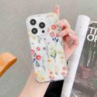 For iPhone 16 Pro Max Electroplated Symphony Phone Case(Miscellaneous Flowers) - 2
