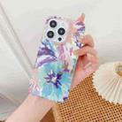 For iPhone 16 Pro Max Electroplated Symphony Phone Case(Watercolor Flower) - 2