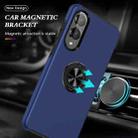 For Samsung Galaxy S25 Edge 5G PC + TPU Magnetic Phone Case with Invisible Ring Holder(Navy Blue) - 2
