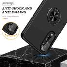For Samsung Galaxy S25 Edge 5G PC + TPU Magnetic Phone Case with Invisible Ring Holder(Black) - 3