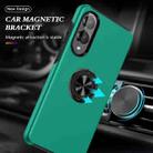 For Samsung Galaxy S25 Edge 5G PC + TPU Magnetic Phone Case with Invisible Ring Holder(Dark Green) - 2