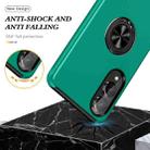 For Samsung Galaxy S25 Edge 5G PC + TPU Magnetic Phone Case with Invisible Ring Holder(Dark Green) - 3