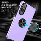 For Samsung Galaxy S25 Edge 5G PC + TPU Magnetic Phone Case with Invisible Ring Holder(Purple) - 2