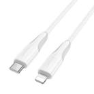 Borofone BX119 New PD27W USB-C / Type-C to 8 Pin Fast Charge Data Cable, Length:1m(White) - 2