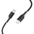 Borofone BX119 New PD27W USB-C / Type-C to 8 Pin Fast Charge Data Cable, Length:1m(Black) - 2