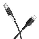 Borofone BX119 New USB to 8 Pin Charge Data Cable, Length:1m(Black) - 1
