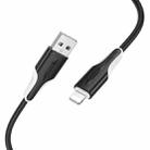 Borofone BX119 New USB to 8 Pin Charge Data Cable, Length:1m(Black) - 2