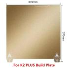 3D Printer Build Plate Spring Steel Sheet For Creality K2 Plus, Style:Gold / Single-sided PEI Coating - 2
