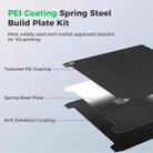 3D Printer Build Plate Spring Steel Sheet For Creality K2 Plus, Style:Black / Double-sided PEI Coating - 3