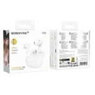 Borofone FQ9 Peaceful TWS Wireless BT Headset Earbuds(White) - 3