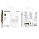 Borofone FQ10 Joyful TWS Wireless BT Headset Earbuds(White) - 3