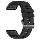 For Garmin 22mm Official Quick Release Silicone Watch Band(Black) - 2