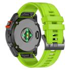 For Garmin 22mm Official Quick Release Silicone Watch Band(Green) - 1