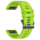 For Garmin 22mm Official Quick Release Silicone Watch Band(Green) - 2