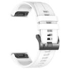 For Garmin 26mm Official Quick Release Silicone Watch Band(White) - 2