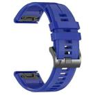 For Garmin 26mm Official Quick Release Silicone Watch Band(Royal Blue) - 2