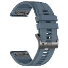 For Garmin 26mm Official Quick Release Silicone Watch Band(Navy Blue) - 2