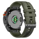 For Garmin 26mm Official Quick Release Silicone Watch Band(Army Green) - 1