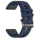 For Garmin 26mm Official Quick Release Silicone Watch Band(Dark Blue) - 2