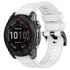 For Garmin 22mm Official Quick Release Silicone Watch Band(White) - 1