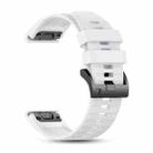 For Garmin 22mm Official Quick Release Silicone Watch Band(White) - 2