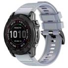 For Garmin 22mm Official Quick Release Silicone Watch Band(Grey) - 1