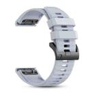 For Garmin 22mm Official Quick Release Silicone Watch Band(Grey) - 2