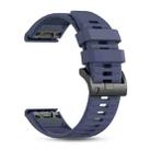 For Garmin 22mm Official Quick Release Silicone Watch Band(Midnight Blue) - 2