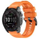 For Garmin 26mm Official Quick Release Silicone Watch Band(Orange) - 1