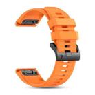 For Garmin 26mm Official Quick Release Silicone Watch Band(Orange) - 2