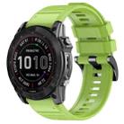 For Garmin 26mm Official Quick Release Silicone Watch Band(Lime) - 1