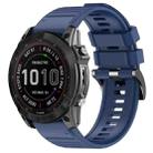 For Garmin 26mm Official Quick Release Silicone Watch Band(Midnight Blue) - 1