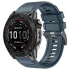 For Garmin 26mm Official Quick Release Silicone Watch Band(Rock Blue) - 1