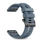 For Garmin 26mm Official Quick Release Silicone Watch Band(Rock Blue) - 2