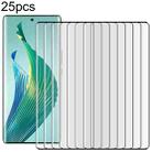 For Honor Magic5 Lite 25pcs Full Glue 9H HD 3D Curved Edge Tempered Glass Film - 1