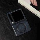 For Huawei Pura X Crazy Horse Texture Magnetic Magsafe PU Phone Case(Blue) - 2